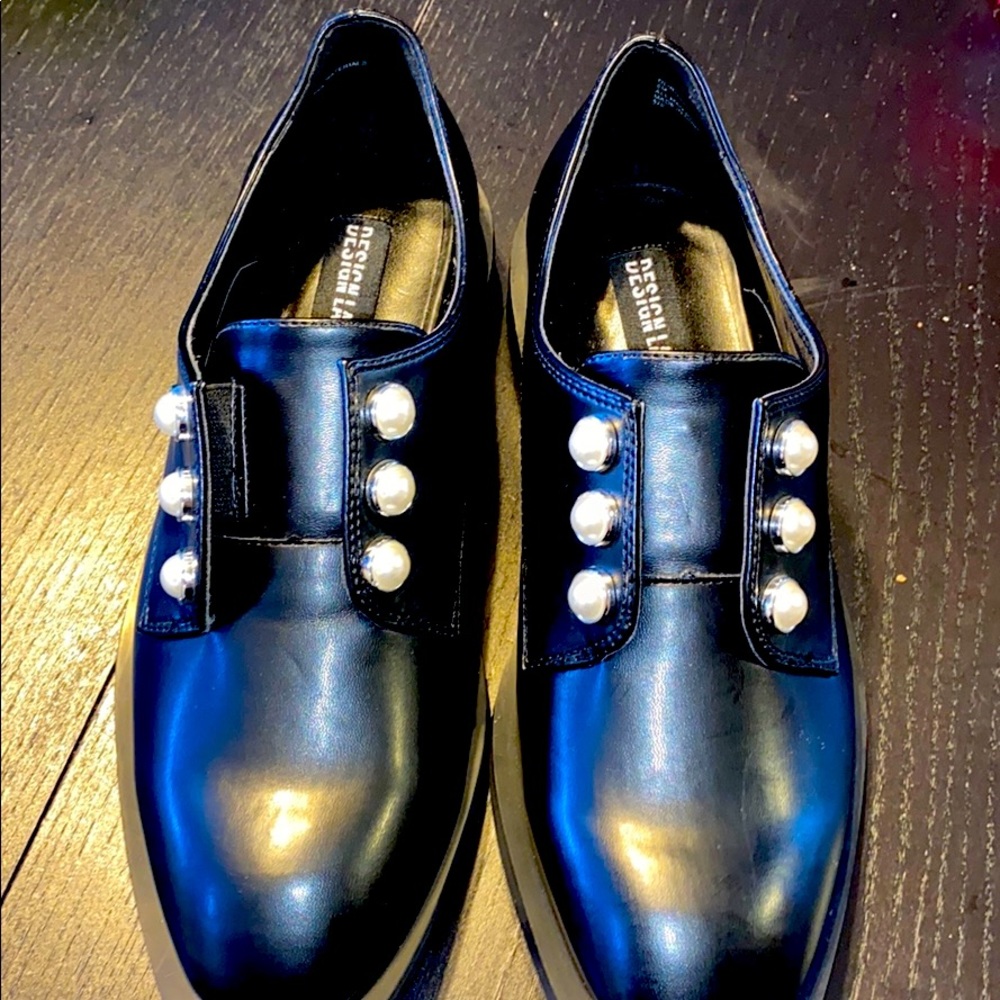 Design Lab Shoes with pearl accents